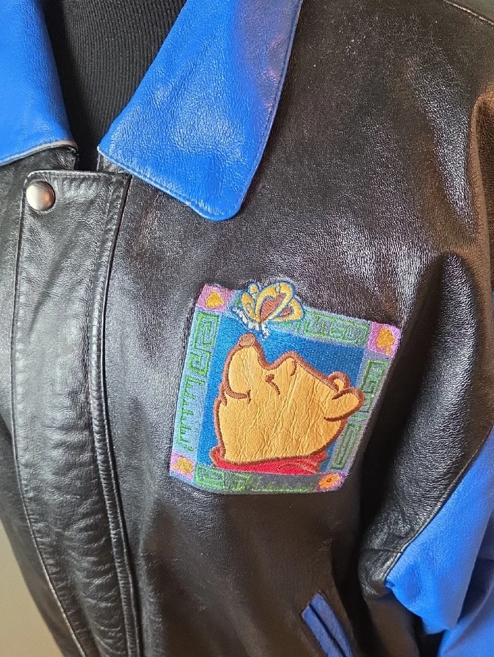 Disney Winnie The Pooh Vintage Leather Jacket - Picture 4 of 13